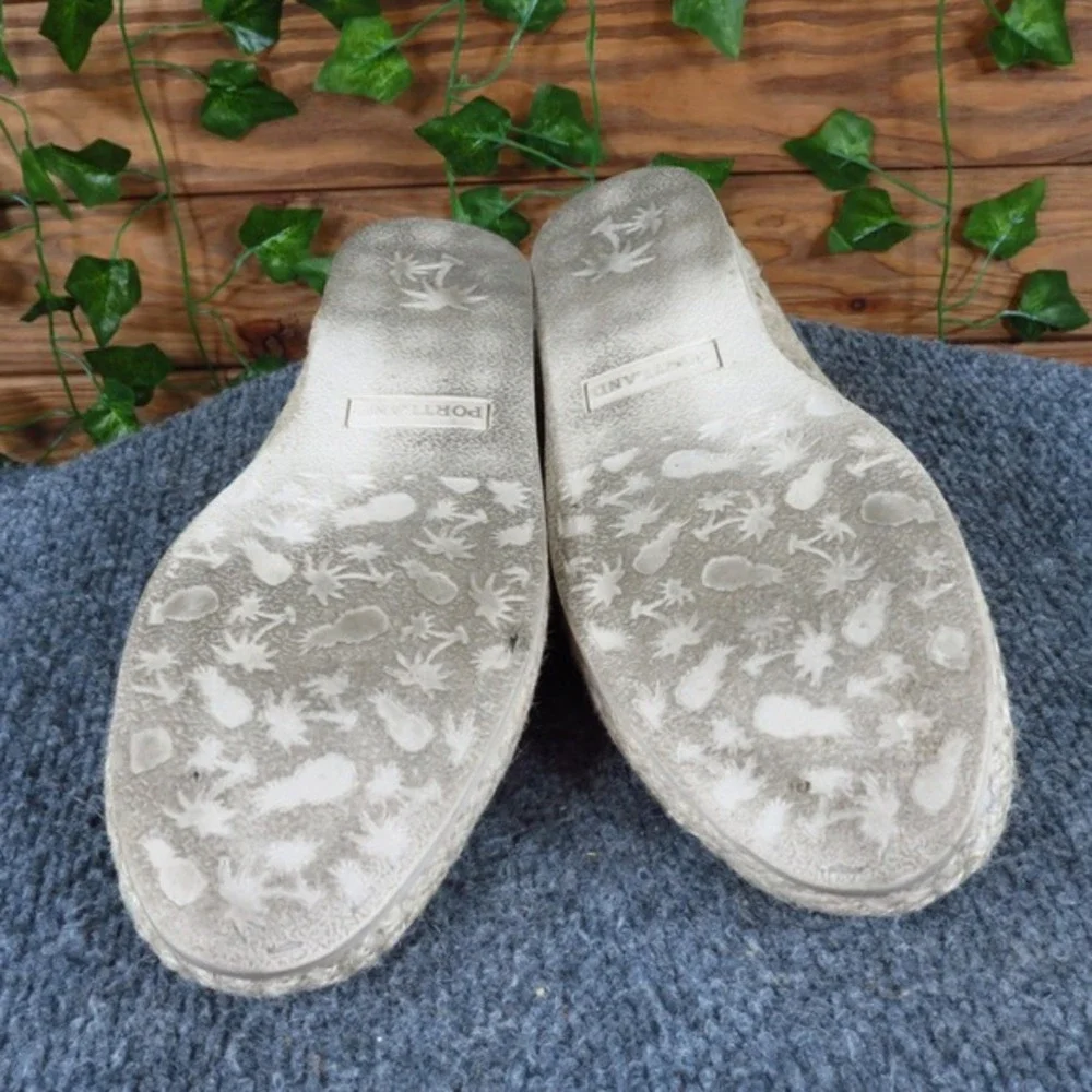 Portland Ellie Womens Espadrille Slip On Size 8.5 Pink Textile Casual‎ Comfort